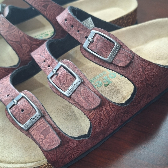 Biofeet Burgundy Total Comfort Sandals - Picture 3 of 8